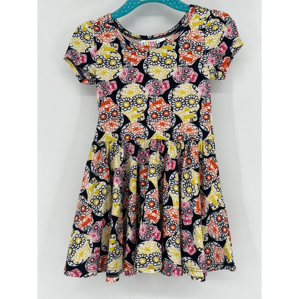 Dotdotsmile Girls Dress Size 12/24 Months Skull Print New With Tags
